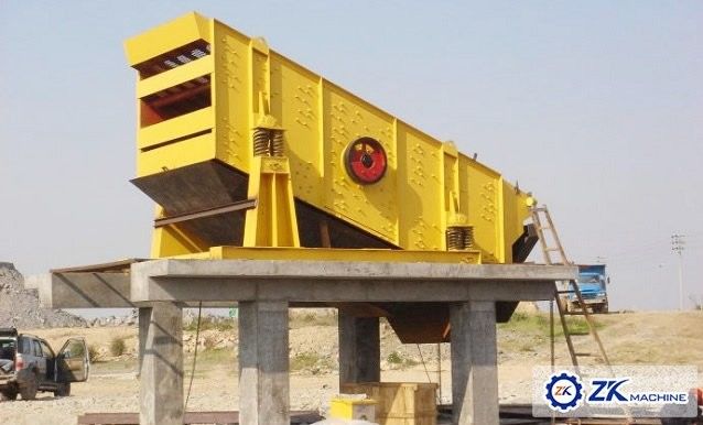 High Efficiency Linear Vibrating Screen Machine 150-1200 T/H For Ore Dressing