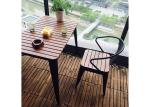 Simple Modern Solid Wooden Outdoor Furniture Balcony Table Chair Set For Leisure