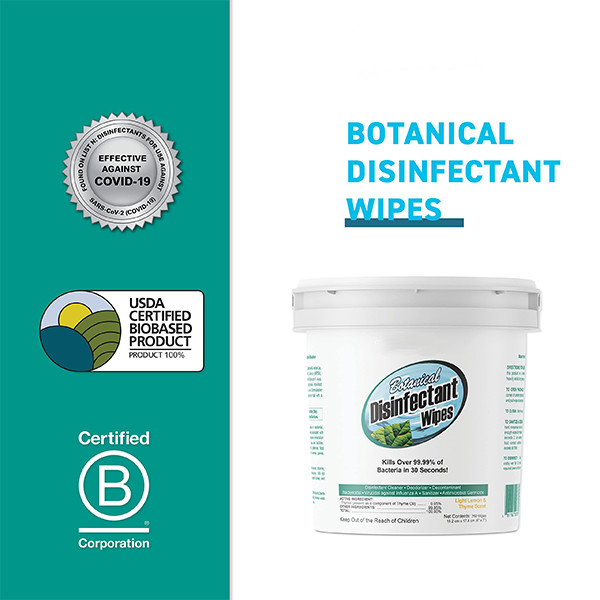 15.2x17.8cm Biodegradable Disinfectant Wet Wipes Hospital Cleaning Wipes Customized