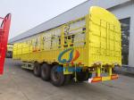 Bulk Cargo Transport 3 Axles Detachable Fence Truck Trailers