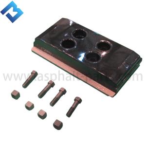 Quality abg dynapac bomag paver 2046286/14255285 rubber track pads wholesale