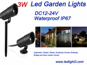Quality 3W LED Lawn light Epistar COB LED Chip outdoor landscape lighting light IP67 for Garden, Plazas lamp wholesale