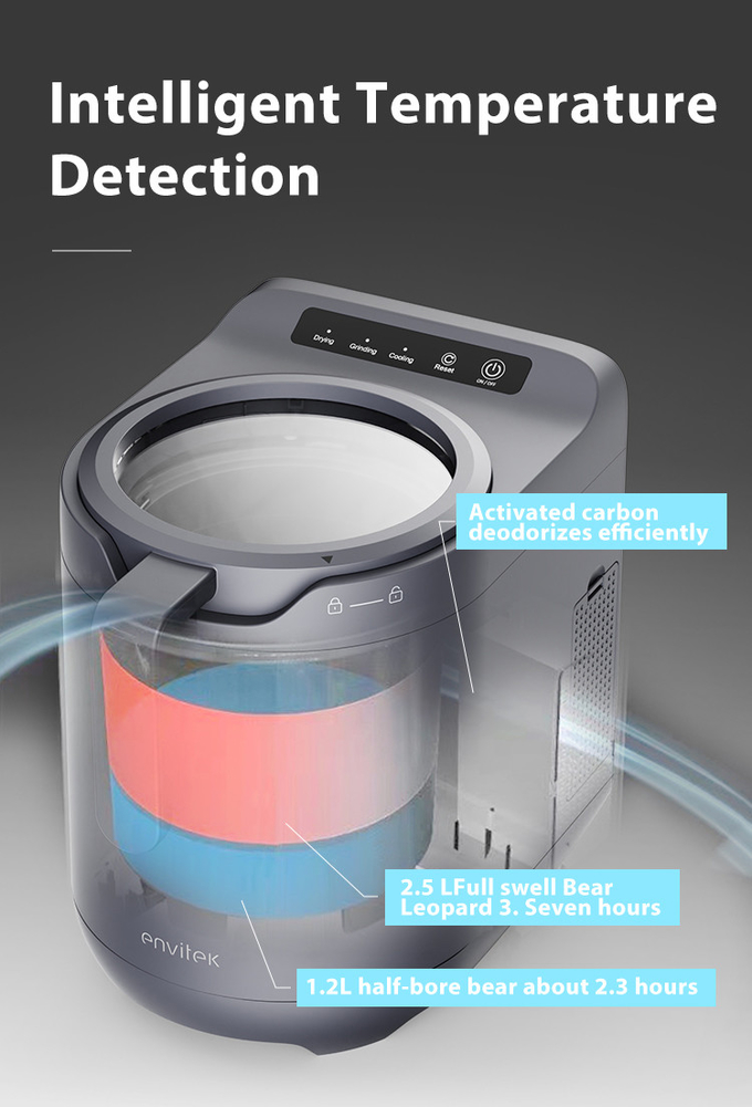 Household Food Electric Countertop Compost Bin Cooked Food Composter