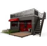 Luxury Shipping Container Bar 20FT Container Coffee Shop and Restaurant with
