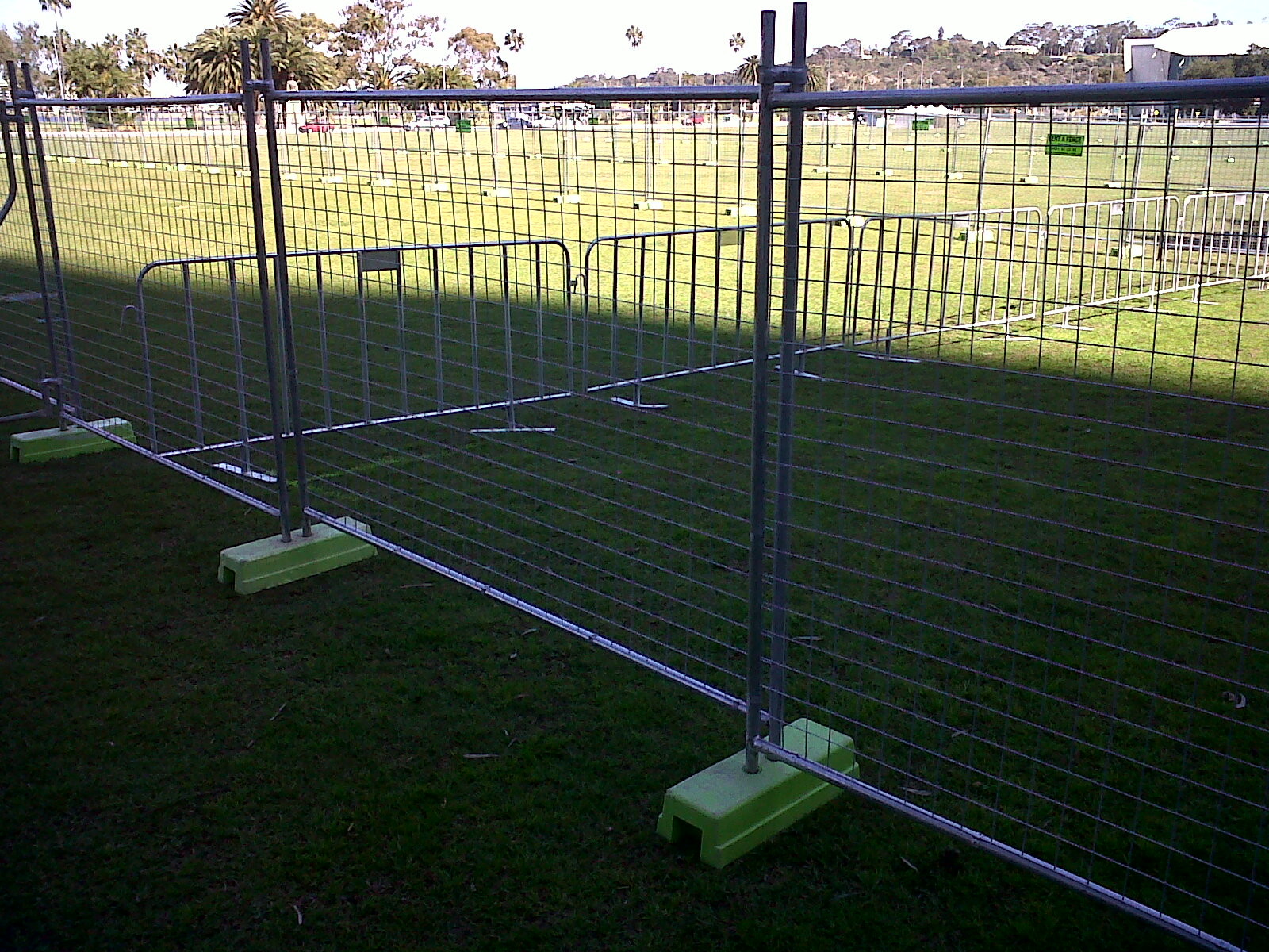 High Rigidity Temporary Fence Panels Galvanized Chain Link Fence Panels