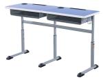 Double Primary School Student Desk And Chair Set 1.2 MM Steel Electrostatic
