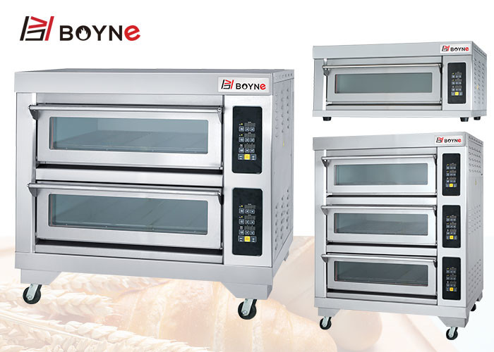 380v Double Layer 150kg Stainless Steel Baking Oven Four Trays for Hotel