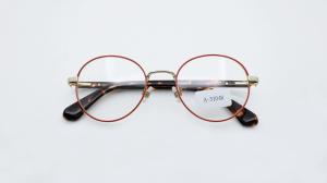 Quality Girls fashion eyeglasses Clear lens optical frame high class metal with acetate temples new designer wholesale