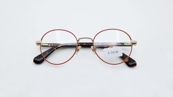 Girls fashion eyeglasses Clear lens optical frame high class metal with acetate
