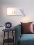 White Reading acrylic ball Wall Lamp 3W +5W Interior Bedroom Bedside Desk Wall