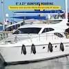 4 Ribbed Twin Eyes Boat Fender 8.5 x 27 in Boat Fenders with Pump Inflatable