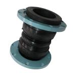 DN100 Double Ball Flange End EPDM Rubber Bellows Flexible Rubber Expansion Joint