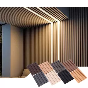 Indoor/Outdoor Wall Decoration Modern Composite Wood Panel Art for Interior Decor