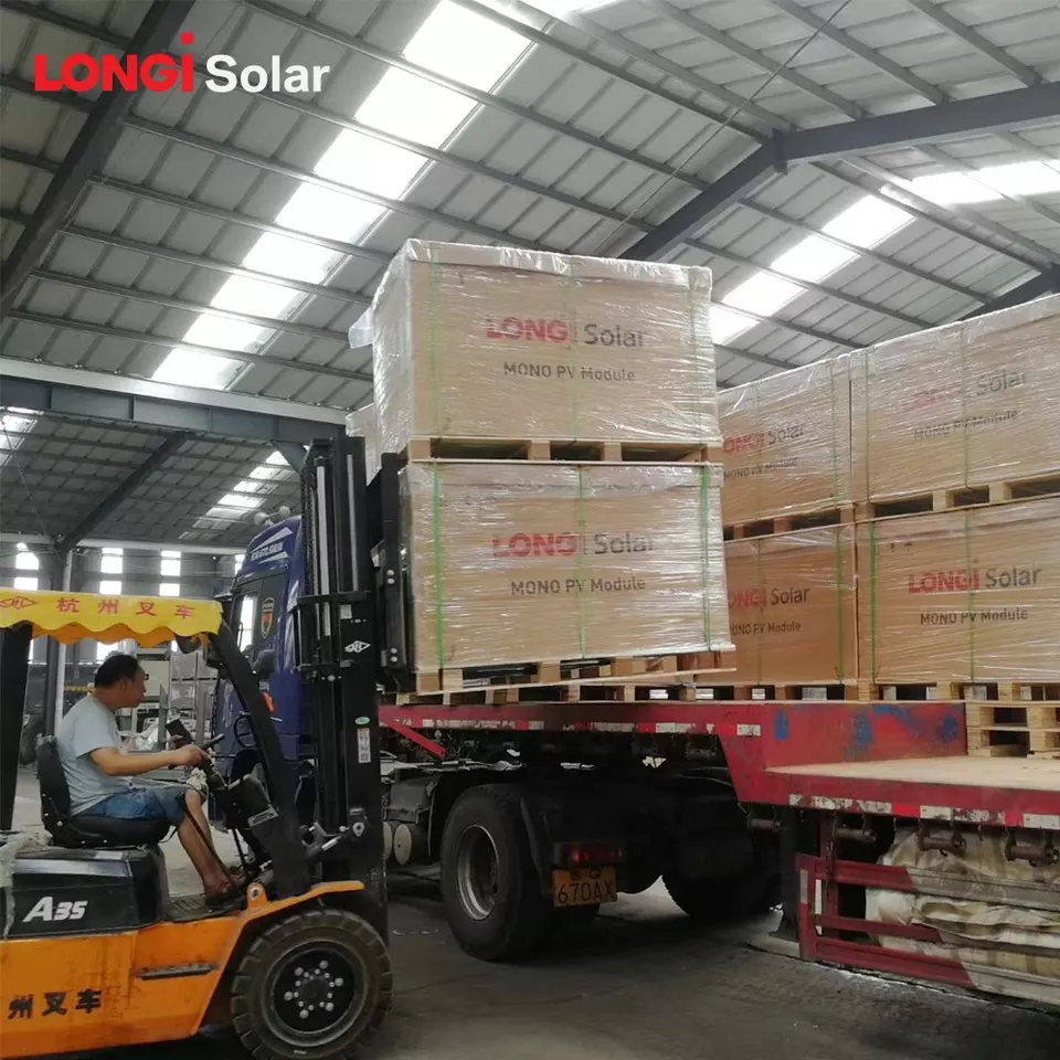 Half Cell Mono Facial Longi 450w Solar Panel Poly Crystalline 166mm Wholesale LR4-72HPH-450M