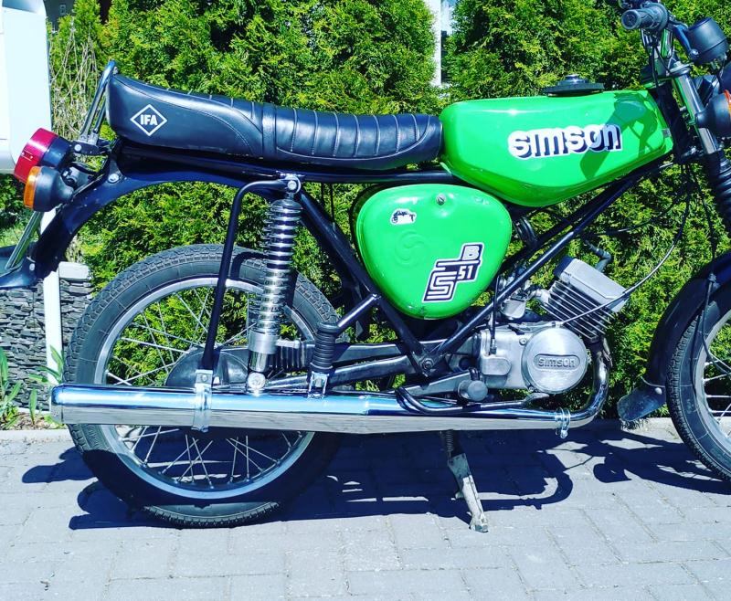 Simson S50 S51 Motorcycle Gas Tank Cover Retro Powder Coating
