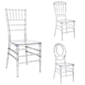 Quality Transparent Resin Phoenix Chair Clear Plastic Hotel Acrylic Wedding Chair wholesale