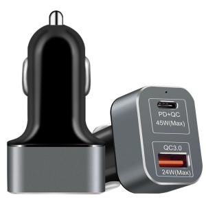Quality Type C PD Laptop 69W QC 3.0 Usb Cell Phone Car Charger wholesale