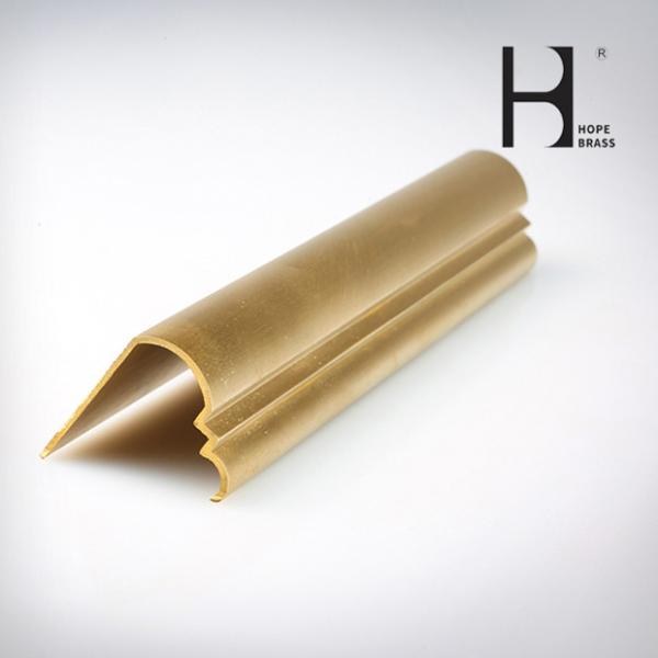 Decorative Customized Size Brass Material Profiles Copper Alloy Extruding