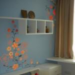 Artificial Carving Designer Star Wall Flower Stickers YX-016
