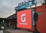 Super Slim Outdoor Led Screen Rental , Flexible Led Display Video Wall With 2