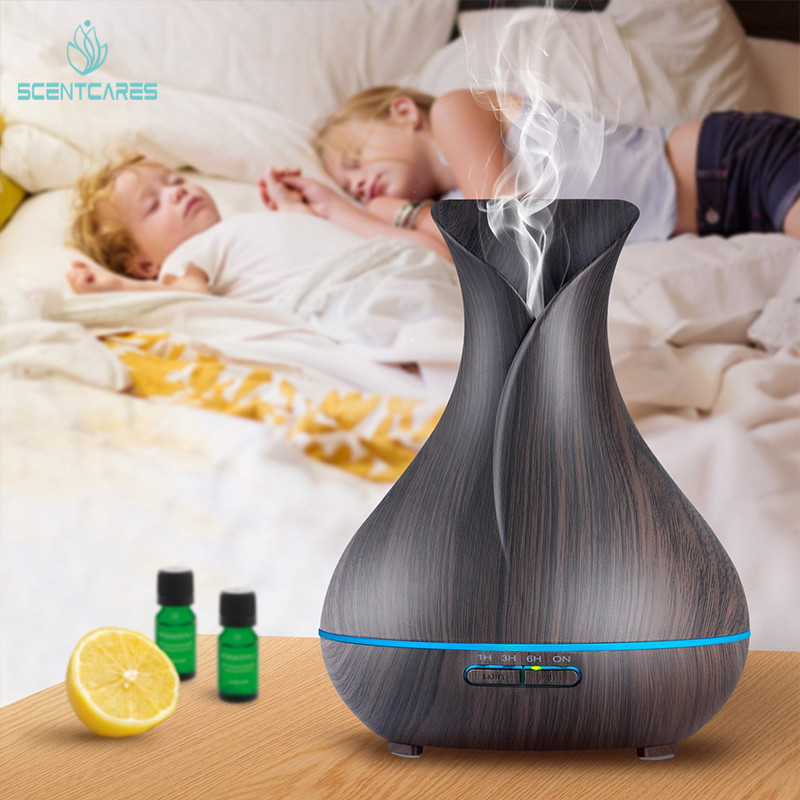 Wood Grain 60sqm 9W 400ml Ultrasonic Aromatherapy Diffuser