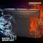 Durable Fireproof Bag , Large Fire And Water Resistant Document Bag