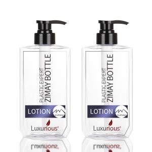 Quality Refillable 16 Oz Lotion Pump Bottle Irregular Shape Airless PET Plastic wholesale