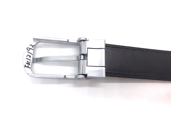 Fashionable Mens Leather Dress Belt With Prong Buckle 1.25” Wide Waist Strap