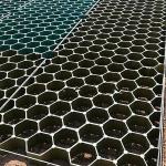 Black Green HDPE Paver Grids for Driveway Parking Lot Drive Way 38mm 48mm 60mm