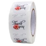 Gold Foil Thank You Stickers Rose Gold Round Waterproof With Logo