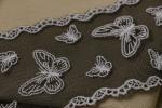 80mm Width Black And White Lace Trim Multifunctional Watersoluble