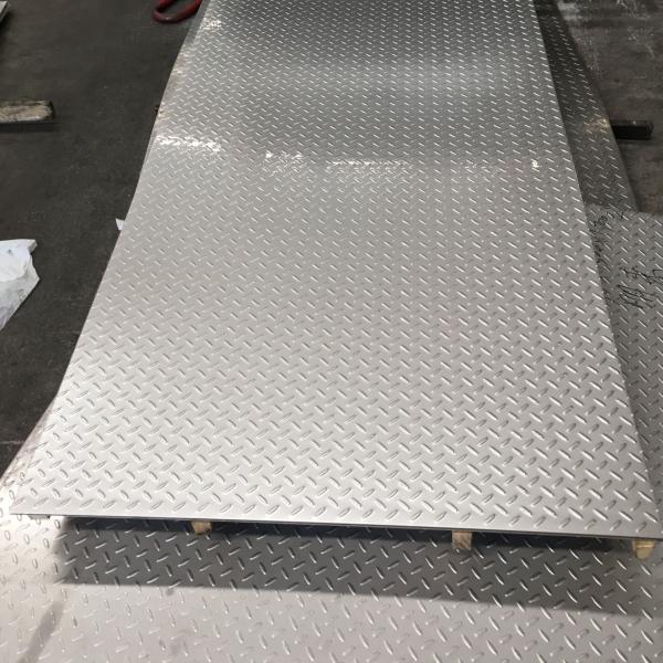1000mm Aluminum Checkered Plate Cold Rolled 2B Finish ASTM Aluminum Diamond