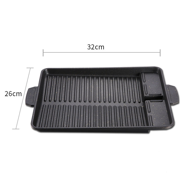 Kitchen Cooking Non Stick Maifanite Camping Frying Pan Pre Seaoned Outdoor