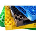 5 Ton Forklift Plastic Pallet Black Injection Moulded Plastic Pallets