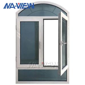 Quality Guangdong NAVIEW Double Tempered Glass Aluminum Casement Windows wholesale