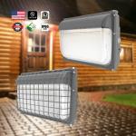 OEM Slim LED Wall Pack Light 30W 40W 60W 80W 120W 3CCT Adjustable IP65