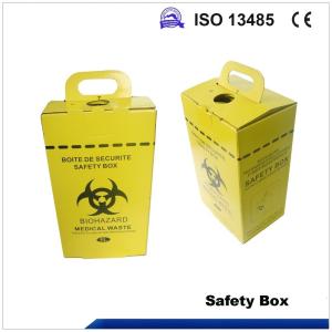 Quality 5L Safety box, Disposable Medical Cardboard Safety Box, Safety Box For Syringe,Needles and sharps, 5 Liters wholesale
