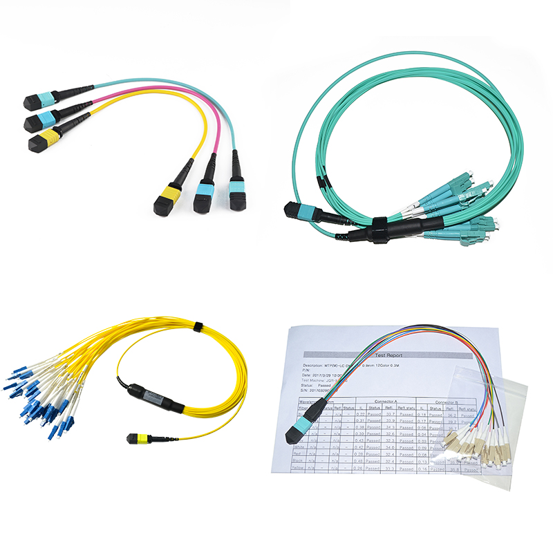 SM DX Fiber Cable Patch Cord SC APC To LC UPC With Clips RoHS Compliant