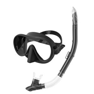 Quality Semi Dry Sea Sports Snorkel Mask Diving Goggles And Breathing Tube Kit wholesale
