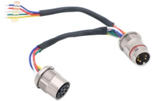 Quality 8 Pin Aisg Connector Assemble Female To Male Type For Ret Control Cable wholesale