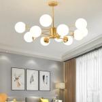 Modern Ball Lights LED Multi-Head Chandelier for Bedroom Dining Living Room