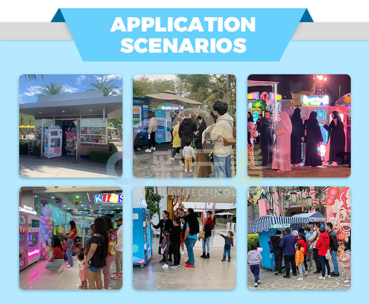 1.5-2 Minutes Cotton Candy Vending Machine For Events / Parties