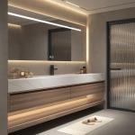 Customized Width High End Professional Waterproof Bathroom Sink Vanity Single