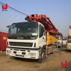 Quality ISUZU 6x4 Chassis Used Concrete Pump Truck With Good Condition wholesale