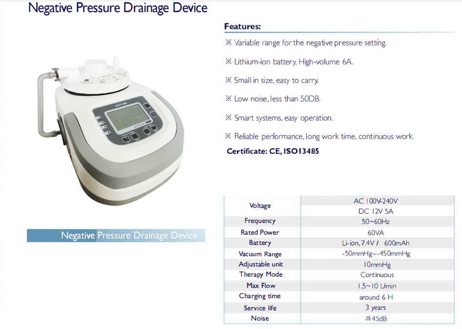 Negative Pressure Wound Therapy Devices NP02