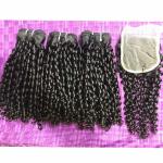 One Donor Virgin Cuticle Aligned Double Drawn Human Hair Bundle Vendors Super