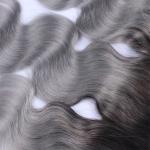 Color 1B Grey 13x4 Lace Closure 7A Grade Lace Frontal Hair Closure Full Cuticle