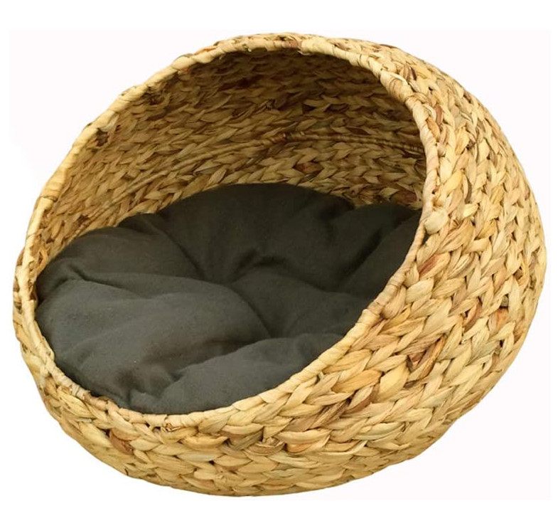 wicker cat basket bed