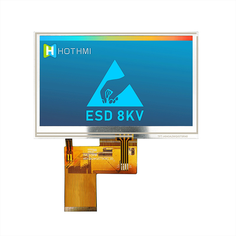 4.3" Inch Resistive Touch Panel Tft Lcd 480x272 Ips Lcd Monitors Tft Lcd Display Manufacturer