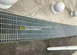 Quality Anti Slip Outdoor Drain Grate Covers , Serrated Steel Trench Covers Grates wholesale